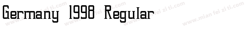 Germany 1998 Regular字体转换